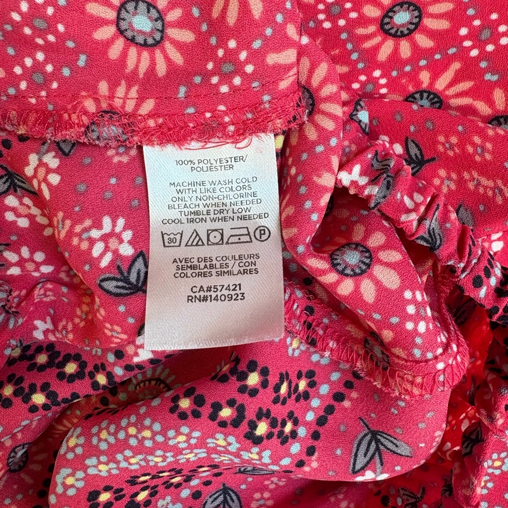 Loft Floral Pink Multi Patchwork Boho Cropped Wom… - image 5